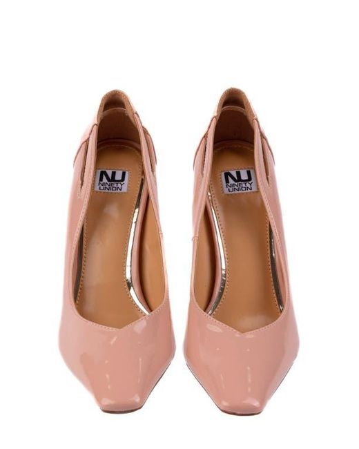 Ninety Union Brown Viper Block Heel Pump