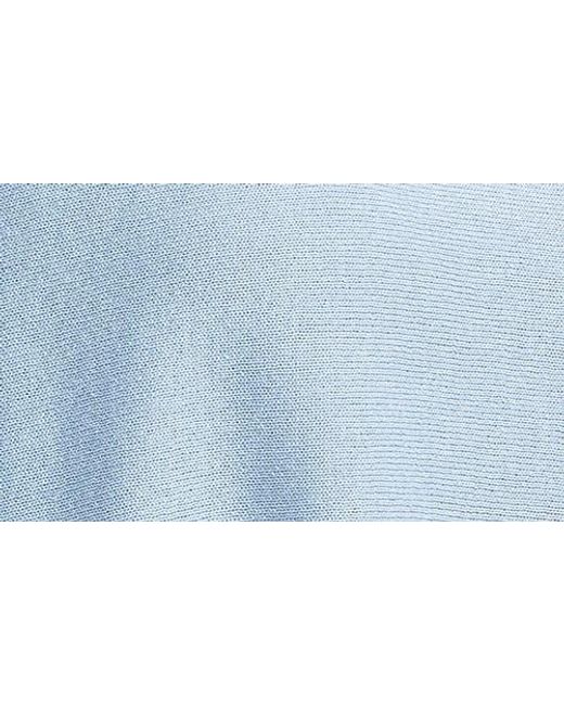 Max Studio Blue Flutter Sleeve Sweater