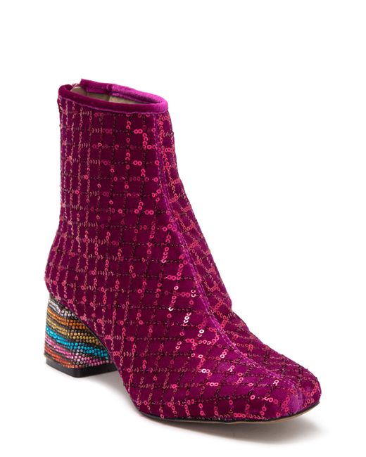 betsey johnson women's rowann block heel booties