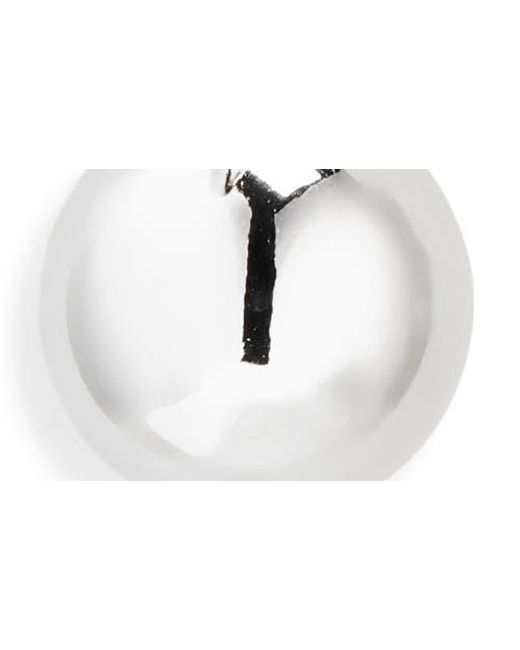 Nordstrom Rack White 12Mm Orb Hoop Earrings