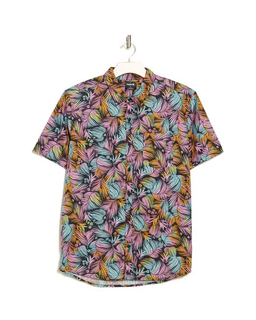 Hurley Multicolor Print Cotton Button-up Shirt for men
