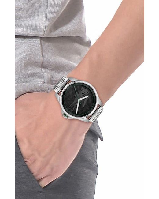 Lacoste Black Le Croc Bracelet Watch, 43Mm for men