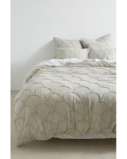 Anthropologie Cotton Riji Duvet Cover In Light Grey Gray For Men