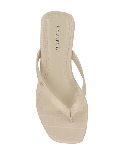 Calvin Klein White Stelea Flip Flop