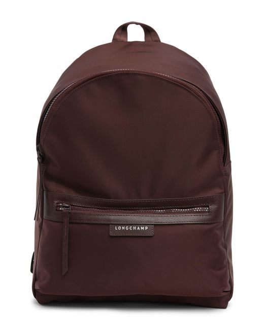 Longchamp Brown Econyl® Medium Backpack