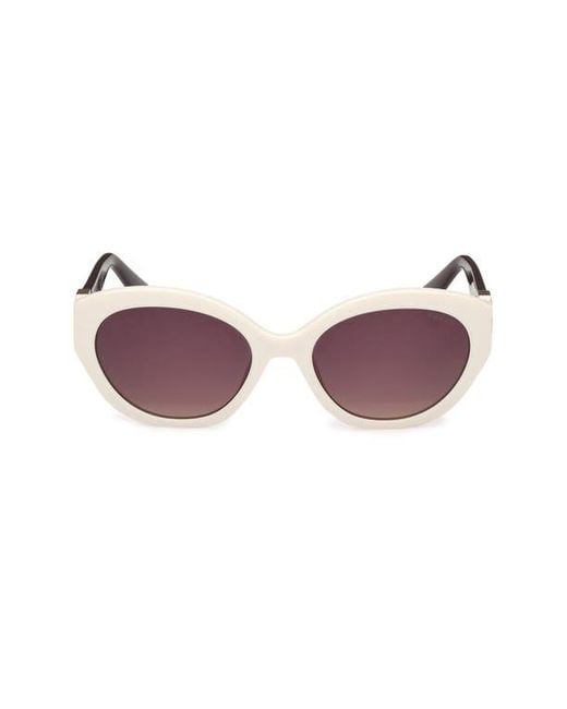 Guess Purple Oval Sunglasses for men