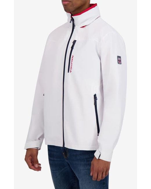 Nautica White Sailing Jacket for men