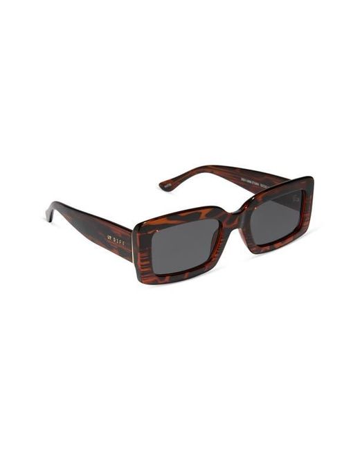 DIFF Brown Katie 52Mm Gradient Rectangle Sunglasses