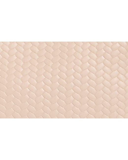 Sam Edelman Pink Eva Woven Leather Satchel