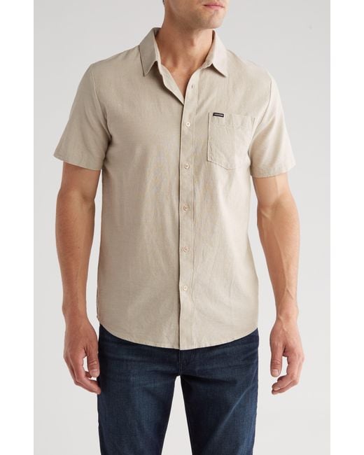 Volcom Natural Orion Short Sleeve Shirt for men