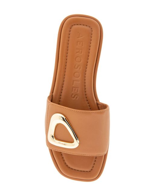 Aerosoles Women's Leflor Flatform Slide Sandal - Comfortable With Arch Support