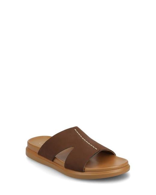 Journee Collection Brown Misey Slide Sandal