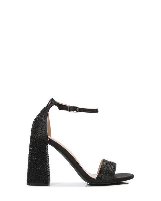 BERNESS Black Prairie Block Heel Sandal