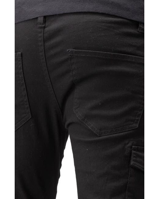 Xray Jeans Black Commuter Cargo Chino Pants for men
