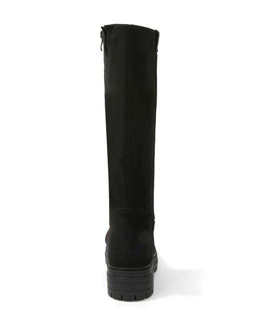 BERNESS Black Fleece Lined Knee High Boot