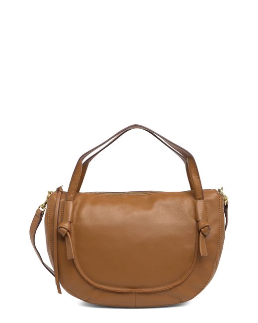 Lucky Brand Brown Awna Leather Crossbody Bag In Topanga Tan Smooth Leather At Nordstrom Rack