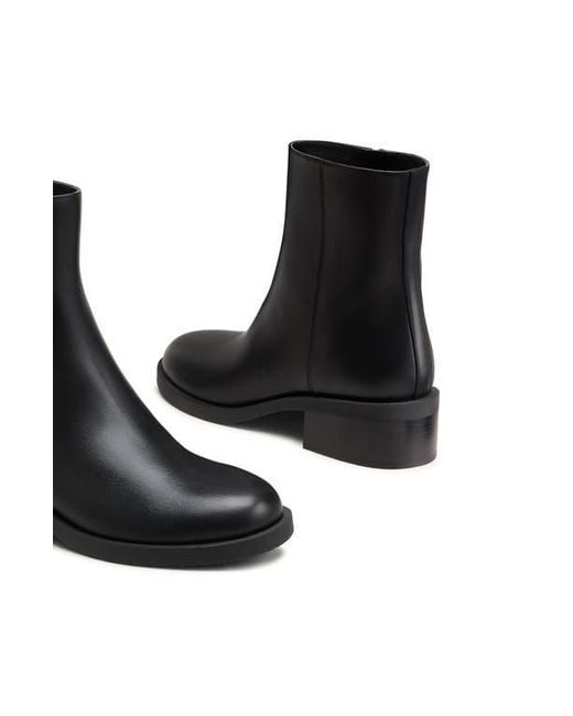 Stuart Weitzman Black Sully Zip Bootie