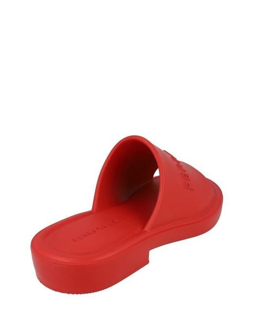 Ferragamo Red Slide Sandal for men