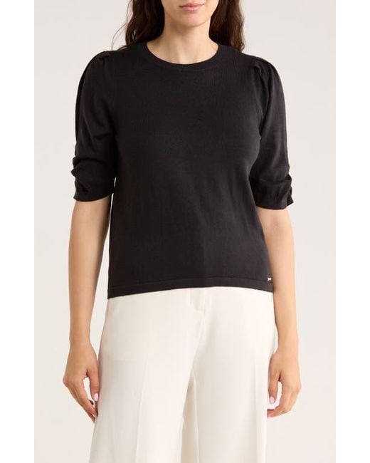 Calvin Klein Black Elbow-Length Sleeve Sweater