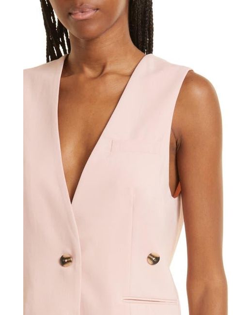 REMAIN Birger Christensen Pink Anjelica Recycled Polyester Blend Vest