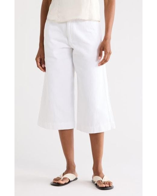 Rag & Bone White Jade High-Rise Capri