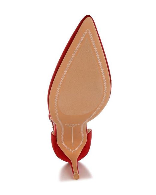 Rag & Co Red Ushra Pointed Toe Pump
