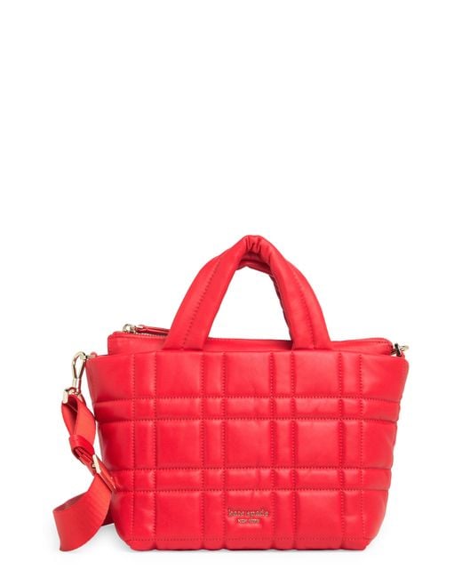 Kate Spade Red Mini Softwhere Quilted Leather Tote