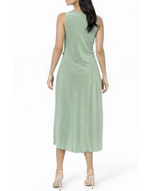 bebe green satin dress LA BEBE WOVEN SATIN MAXI DRESS l FLYING TOMATO Flying Tomato