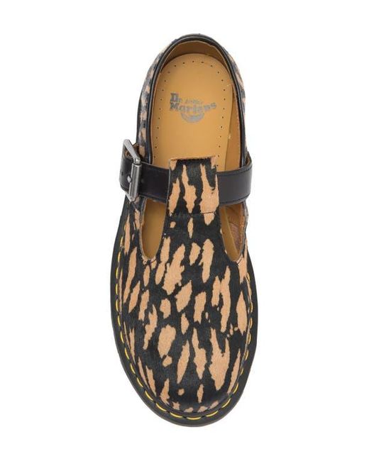 Dr. Martens Black Genuine Calf Hair T-Bar Shoe for men