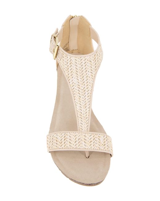 Kenneth Cole Natural Great Gal T-strap Sandal