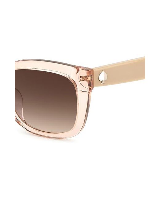 Kate Spade Brown Tammy 53Mm Rectangular Sunglasses