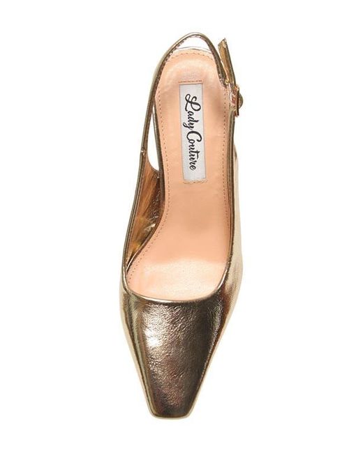 Lady Couture Metallic Mistic Slingback Pump