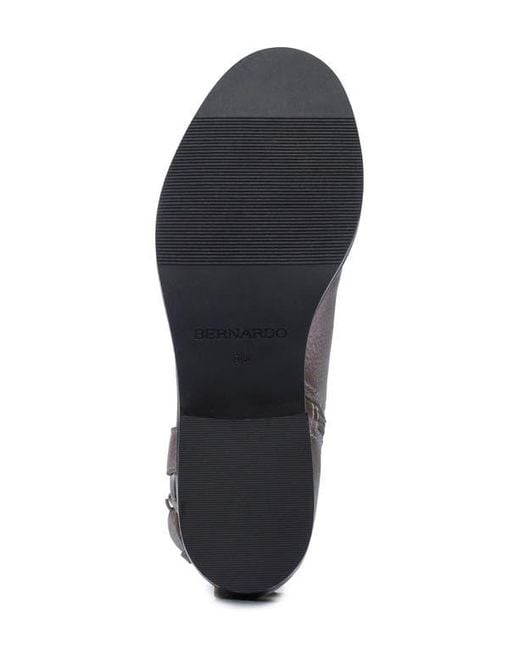 Bernardo Gray Tyra Moto Boot