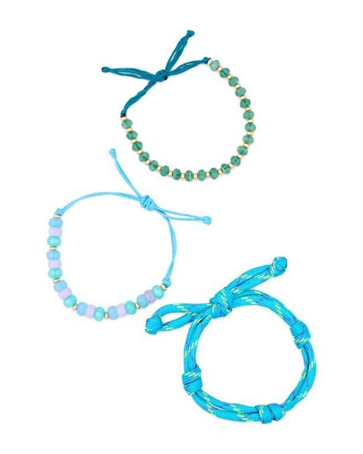 Leith Blue 3-Pack Assorted Slider Bracelets