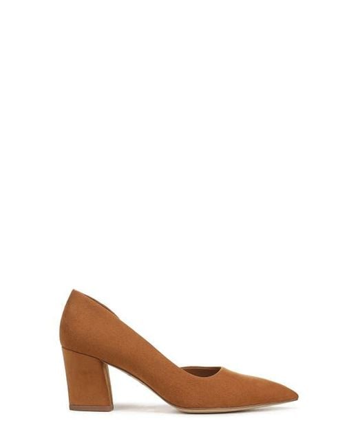 Franco Sarto Brown Clovis Half D'Orsay Pump