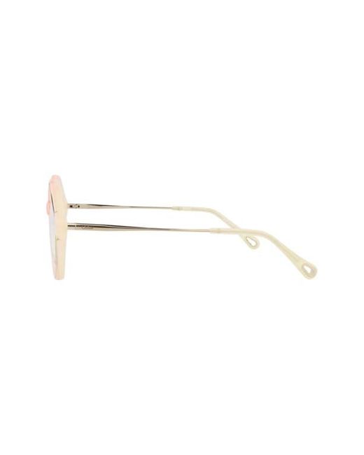 Chloé Brown 52Mm Round Optical Glasses