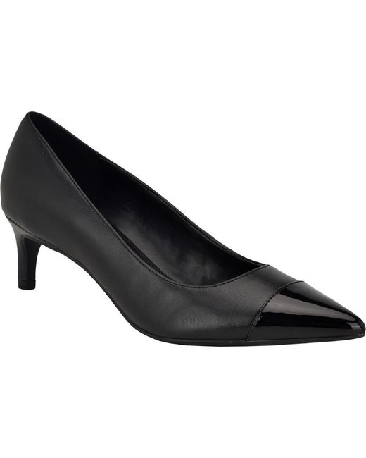 Calvin Klein Dejella Kitten Heel Pump in Black | Lyst