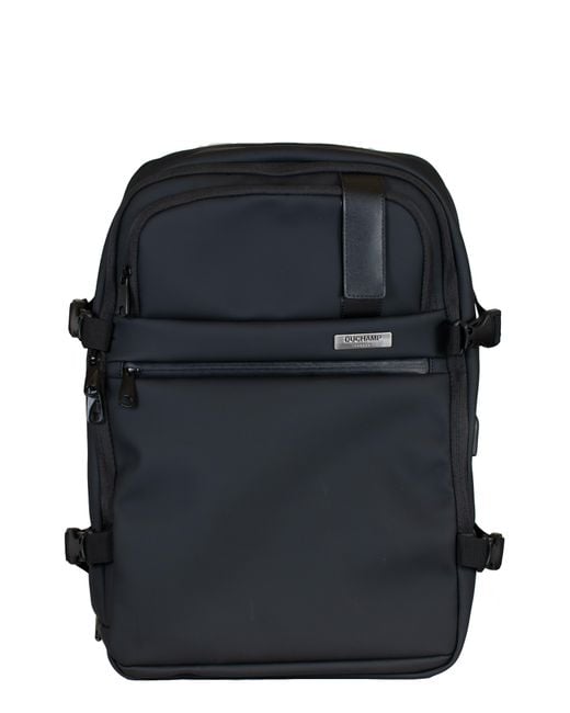 Duchamp Black Expandable Backpack for men