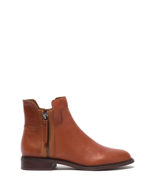franco sarto halford ankle boot cognac