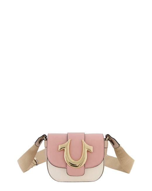 True Religion Pink Colorblock Crossbody Bag