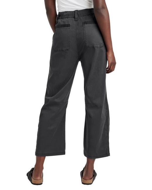 Splendid Black Gianna Crop Drawstring Pants