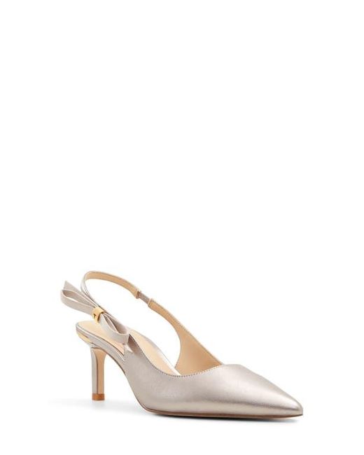 Ted Baker White Janie Bow Slingback Pointed Toe Pump