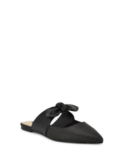 Nine West Black Bowin Pointed Toe Flat