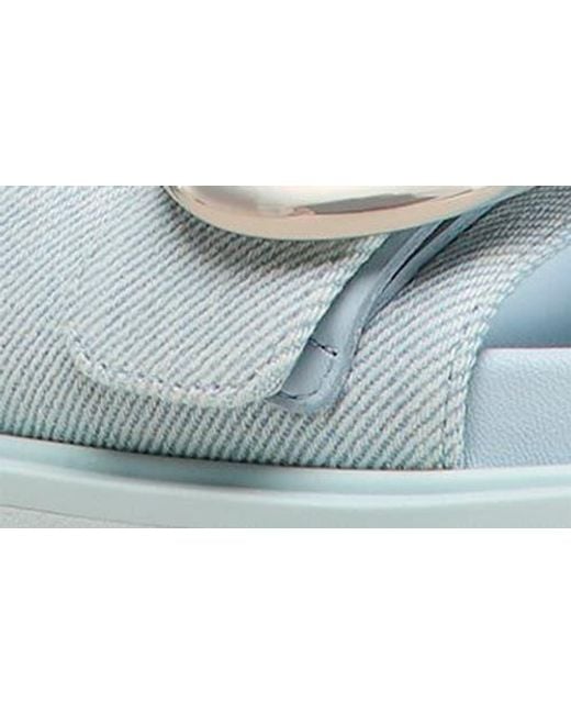 Stuart Weitzman Blue Benni Two-Strap Sandal