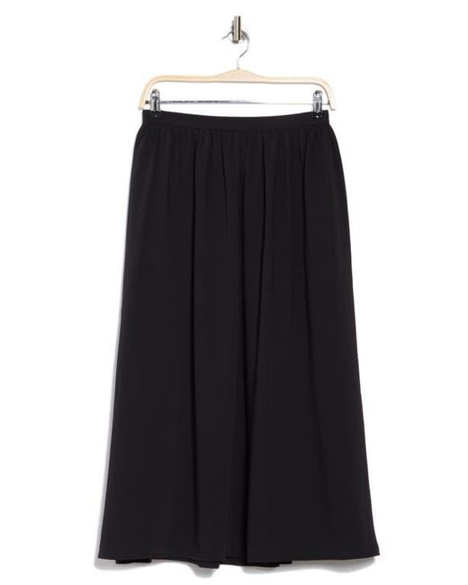 Nordstrom Rack Black Pull-On Midi Skirt