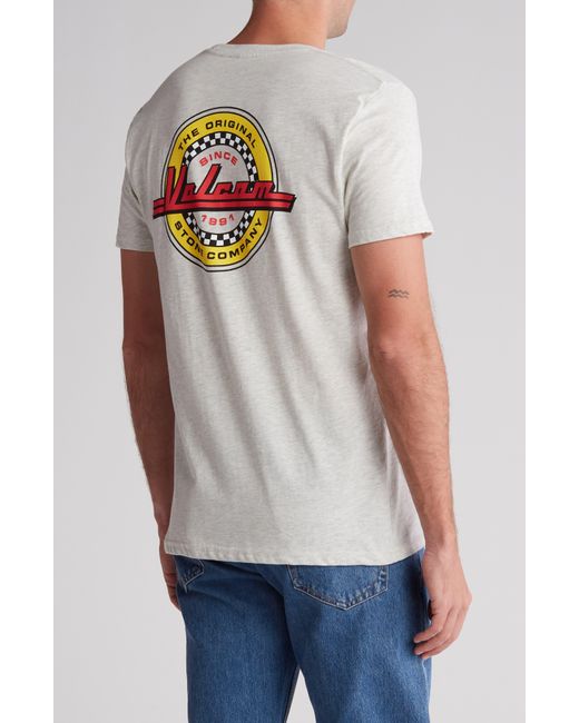 Volcom White Auto Stone Graphic T-shirt for men