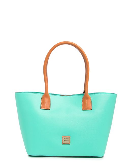 Dooney & Bourke Blue Small Russel Two-tone Tote Bag