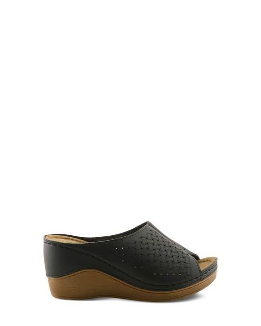 Flexus by Spring Step Gray Platform Wedge Sandal