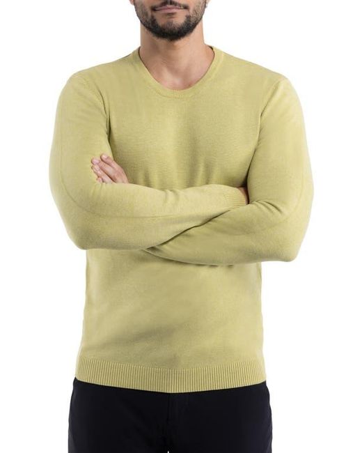 Xray Jeans Green Heather Lime Crewneck Knit Pullover for men