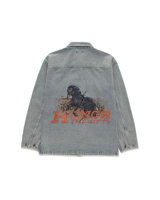 Honor The Gift Work Horse Denim Chore Jacket in Gray for Men Lyst